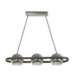 Lampara colgante negra globo 3l e27