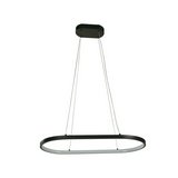 Lampara colgante ovalada led 24w luz amarilla