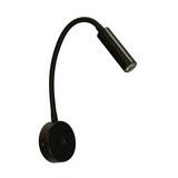 Lampara led movil de pared 1l 2.5w 3000k negro