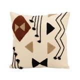 Cojin decorativo 45x45 cm triangulos tufted aztec