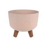 Maceta con patas 24x19 cm beige