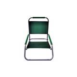 Silla plegable de metal 58.4 x 55 cm verde