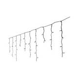 Guia navideña led cascada 256l luz fría cable negro