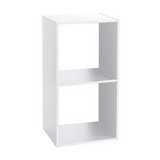 Mueble organizador de 67.6 x 37 cm color blanco con 2 espacios