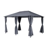Gazebo de metal/poliester 396x296x265 cm