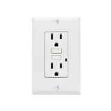 Toma doble gfci blanco 15a 125v g.comercial