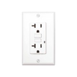 Toma doble gfci blanco 20a 125v g.comercial