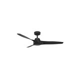 Ventilador de techo negro mate 52 pulg (1.32 m) 3 aspas