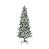 árbol navideño de 2.13 m color verde frosted slim