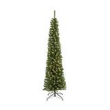 Árbol navideño de 2.13 m color verde pencil con 280 luces led