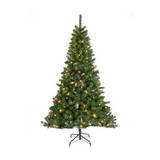 árbol navideño de 1.82 m color verde con 260 luces led