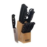 Cuchillo con bloque de madera y accesorios 22 piezas