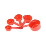Cucharas para medir rojo 5 piezas