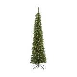 Árbol navideño de 2.43 m color verde pencil con 380 luces led