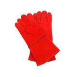 Guantes para jardin de carnaza rojo