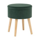 Banco de madera tipo cofre 36x44 cm verde oscuro