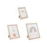 Cuadro decorativo de madera infantiles 3 piezas