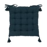 Cojin para silla 38x38x5 cm azul