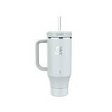 Taza térmica con pajilla 1183 ml blanco straw