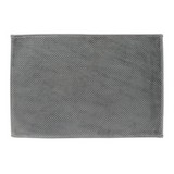 Alfombra para baño 40x60 cm poliester gris oscuro