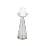 Portavela de vidrio 22.86 cm negro