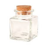 Frasco de vidrio con tapon de corcho 50 ml