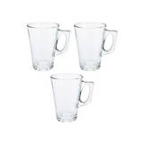 Tazas de vidrio para café s/3