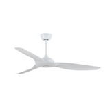 Ventilador de techo blanco mate de 52 pulg (1.32 m) 3 aspas