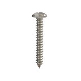 Tornillo metal cabeza redonda inoxidable 10x1 1/2 pulg s/15