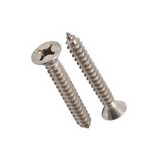 Tornillo metal cabeza plana inoxidable 10x3/4 pulg s/25