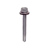 Tornillo para techo punta corriente inoxidable 1/4x1 pulg s/12