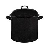 Olla con tapa de 8 qt negro moteado