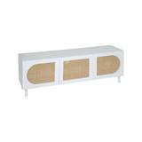 Mueble para tv 3 puertas de madera 140x41.7x50 cm cabras