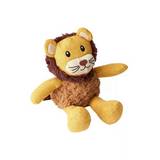 Juguete para mascota peluche de leon 33 cm amarilla