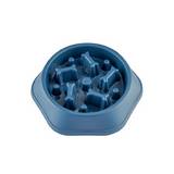 Plato para perro hexagonal slow feed azul