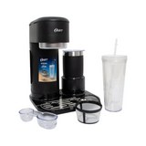 Cafetera para lattes y cappuccinos 4 en 1 2 tazas negra