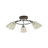 Lampara de pared bronce de vidrio ceiling 3l