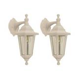 Farol de pared colgante blanco e27 40w 2pack