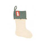 Bota navideña 28x43 cm hhxmas beige/verde