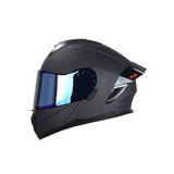 Casco para moto doble proposito l boston negro carbon