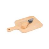 Tabla para queso de madera con cuchillo 2 piezas