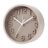 Reloj para pared con alarma 13x5 cm gris oscuro