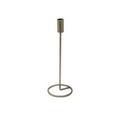 Portavela 31 cm plateado