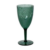Copa para vino de plastico 19.5 cm verde