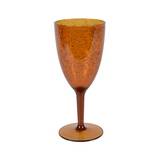 Copa para vino de plastico 19.5 cm naranja