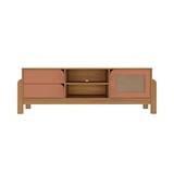 Mueble para tv 160x40x53 cm roble/terracota
