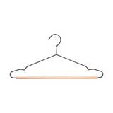 Gancho para ropa de metal/madera 43.5x1.2x19.1 cm 2 piezas surtido