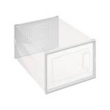 Caja organizadora para zapatos de plastico 23.2x33.5x14 cm blanca