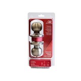 Cerradura dormitorio pomo con llave latón envejecido pestiño 60-70mm