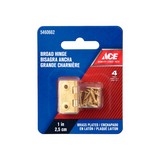 Bisagra 2.5*2.5cm (1x1'') acero acabado dorado par